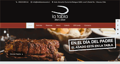 Desktop Screenshot of latablarestaurant.cl